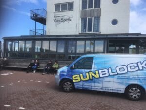 Sunblock clearview 40 glasfolie binnen gemonteerd